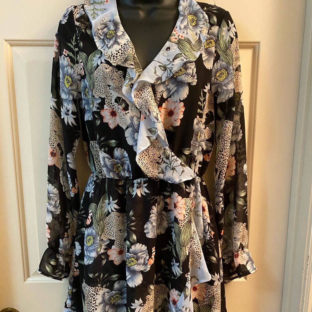 H&M Ruffle Wrap Dress